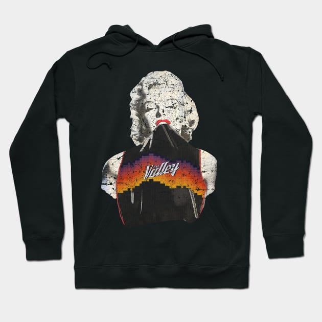 Marilyn Monroe phoenix suns retro Hoodie by botokgetuk